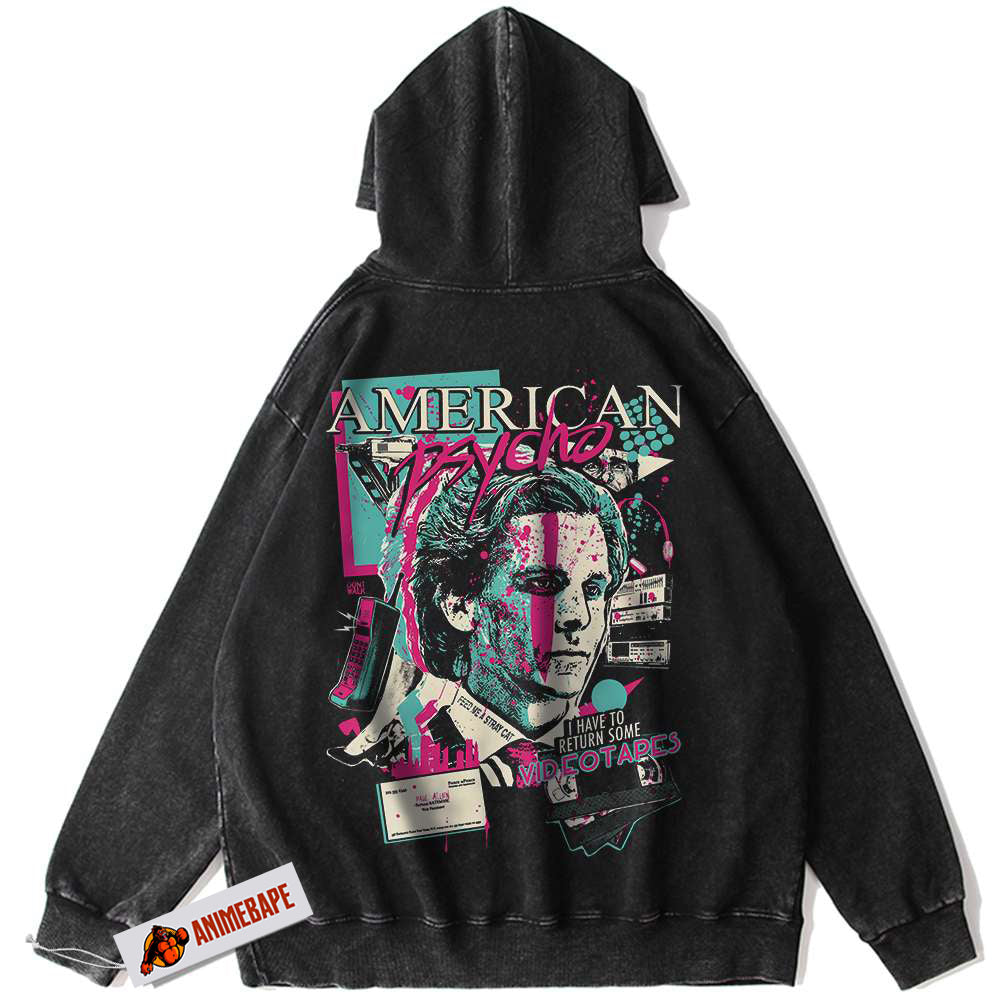 American Psycho Vintage Horror Movie Halloween Hoodie