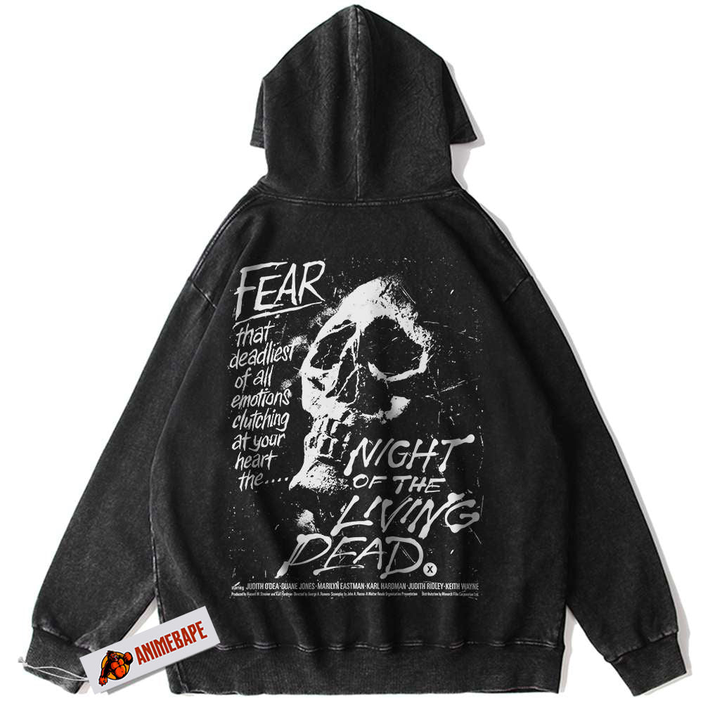 Horror Vintage Halloween Hoodie for Men and Women - Night of the