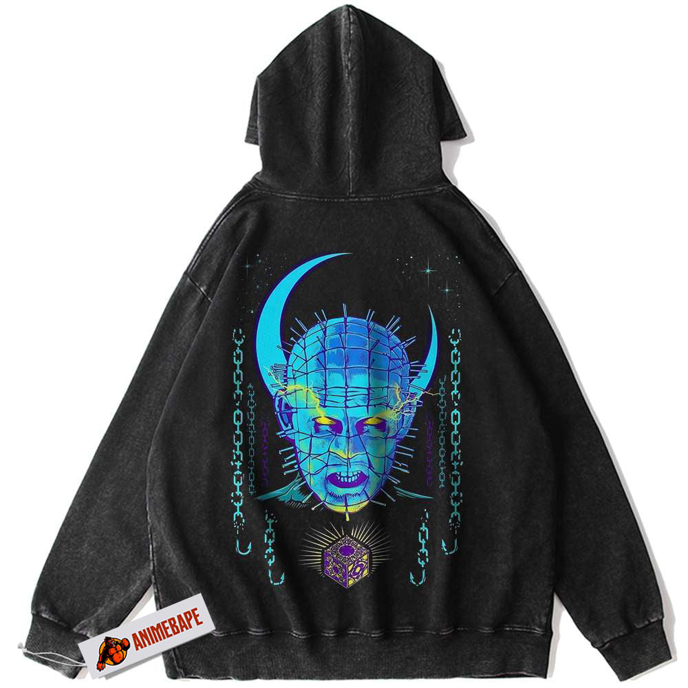 Hellraiser Vintage Hoodie for Halloween and Horror Fans