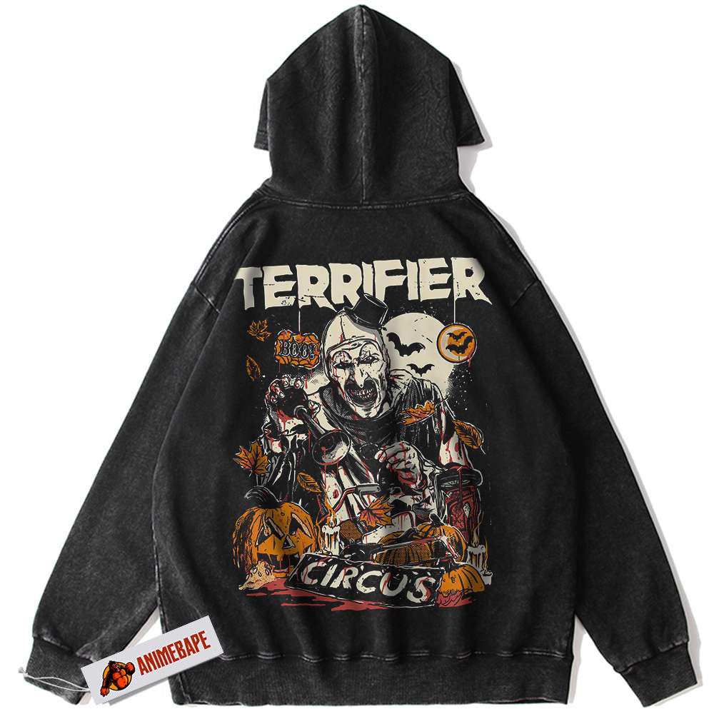 Halloween Horror Vintage Terrifier Hoodie for Halloween